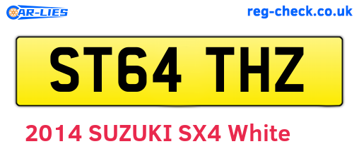ST64THZ are the vehicle registration plates.