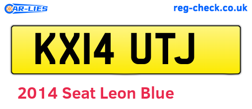 Blue 2014 Seat Leon (KX14UTJ)