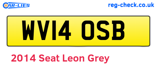 Grey 2014 Seat Leon (WV14OSB)