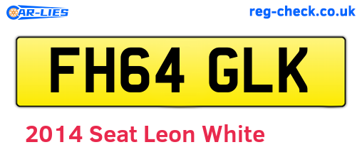 White 2014 Seat Leon (FH64GLK)