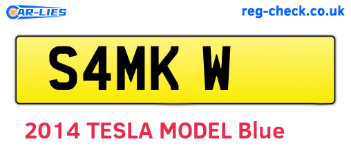 S4MKW are the vehicle registration plates.