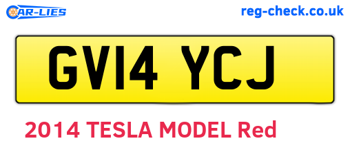 GV14YCJ are the vehicle registration plates.