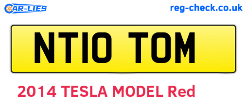 NT10TOM are the vehicle registration plates.