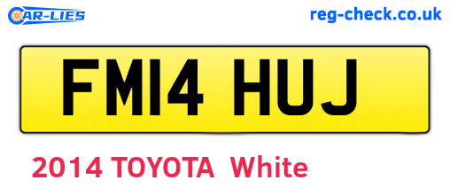 FM14HUJ are the vehicle registration plates.