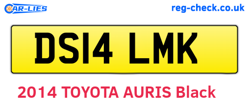 DS14LMK are the vehicle registration plates.