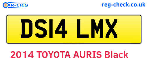 DS14LMX are the vehicle registration plates.