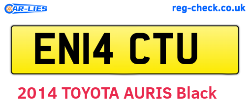 EN14CTU are the vehicle registration plates.