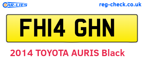 FH14GHN are the vehicle registration plates.
