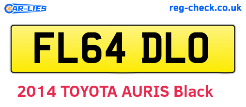 FL64DLO are the vehicle registration plates.