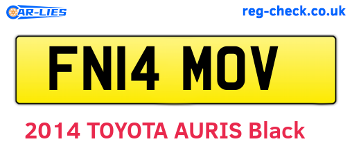 FN14MOV are the vehicle registration plates.