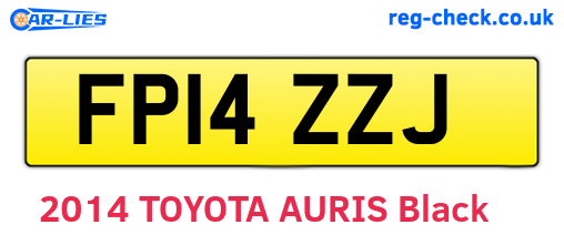FP14ZZJ are the vehicle registration plates.