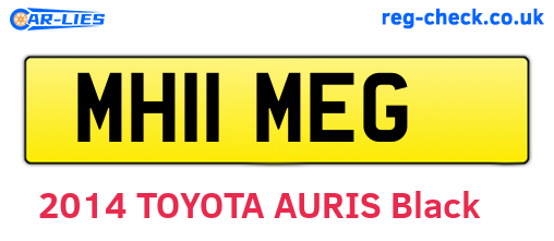 MH11MEG are the vehicle registration plates.