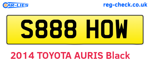 S888HOW are the vehicle registration plates.