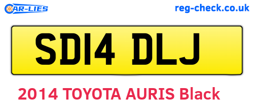 SD14DLJ are the vehicle registration plates.