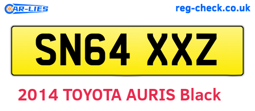 SN64XXZ are the vehicle registration plates.