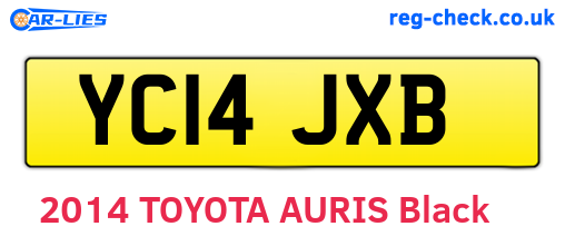 YC14JXB are the vehicle registration plates.