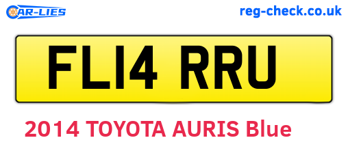 FL14RRU are the vehicle registration plates.