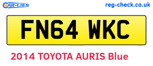 FN64WKC are the vehicle registration plates.