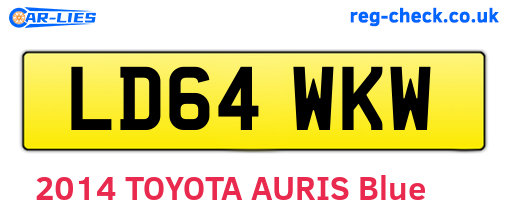 LD64WKW are the vehicle registration plates.