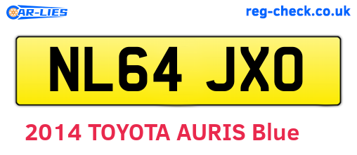 NL64JXO are the vehicle registration plates.