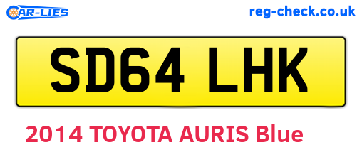 SD64LHK are the vehicle registration plates.