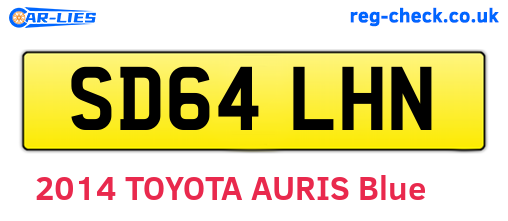 SD64LHN are the vehicle registration plates.