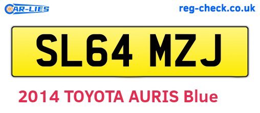 SL64MZJ are the vehicle registration plates.
