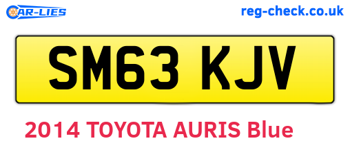 SM63KJV are the vehicle registration plates.