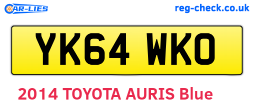 YK64WKO are the vehicle registration plates.