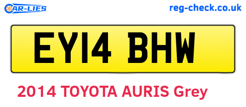 EY14BHW are the vehicle registration plates.