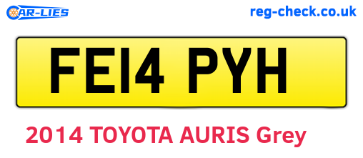 FE14PYH are the vehicle registration plates.