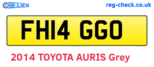 FH14GGO are the vehicle registration plates.
