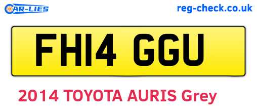 FH14GGU are the vehicle registration plates.