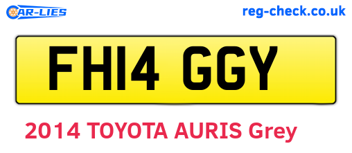 FH14GGY are the vehicle registration plates.