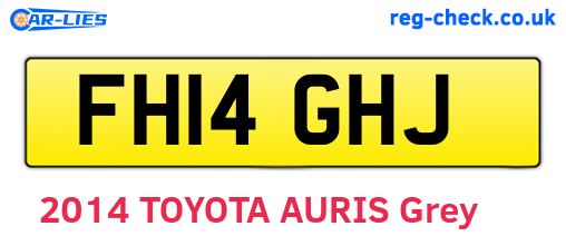 FH14GHJ are the vehicle registration plates.