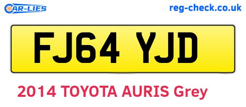 FJ64YJD are the vehicle registration plates.