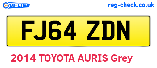 FJ64ZDN are the vehicle registration plates.