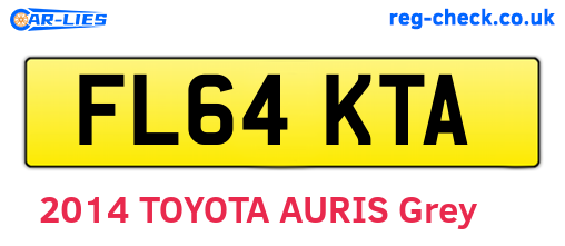 FL64KTA are the vehicle registration plates.