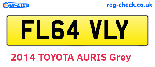 FL64VLY are the vehicle registration plates.