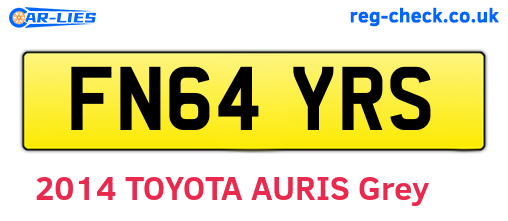 FN64YRS are the vehicle registration plates.