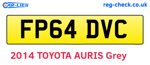 FP64DVC are the vehicle registration plates.