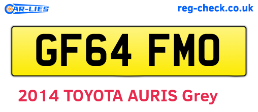 GF64FMO are the vehicle registration plates.