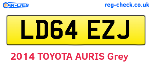 LD64EZJ are the vehicle registration plates.