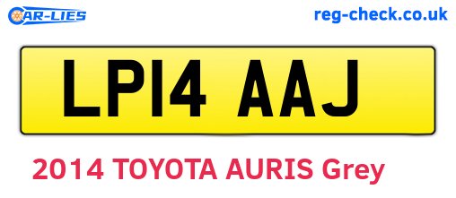 LP14AAJ are the vehicle registration plates.