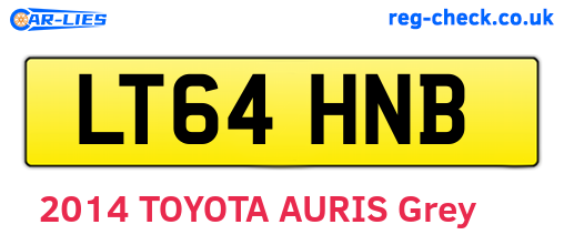LT64HNB are the vehicle registration plates.