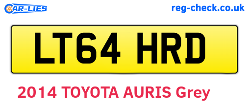 LT64HRD are the vehicle registration plates.
