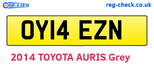 OY14EZN are the vehicle registration plates.