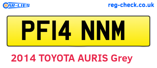 PF14NNM are the vehicle registration plates.