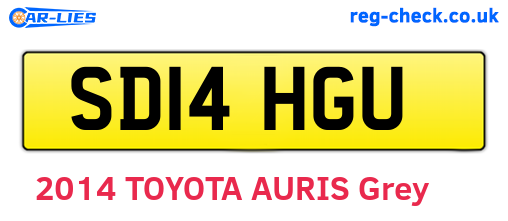 SD14HGU are the vehicle registration plates.