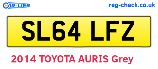 SL64LFZ are the vehicle registration plates.
